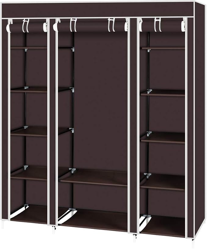 150x45x175cm, Dark Brown-h