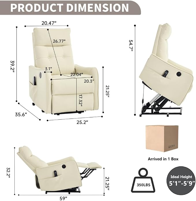Beige Faux Leather