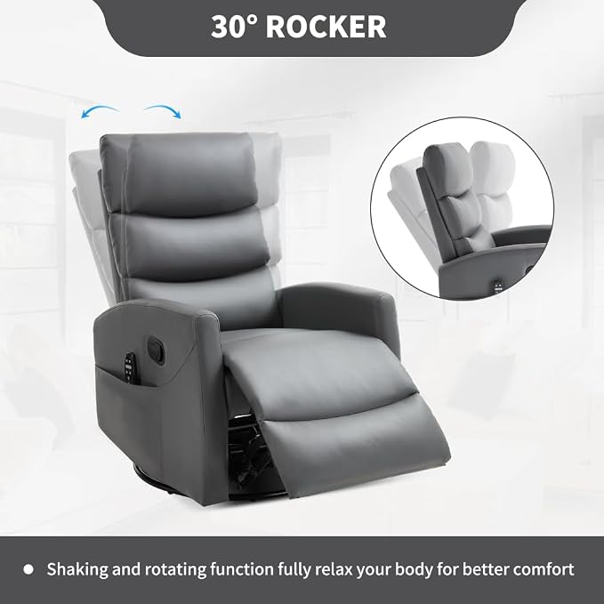 Grey + Metal & Wood + Fiber Foam and Polyester Fiber Pad