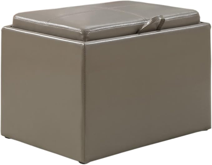 Gray Faux Leather