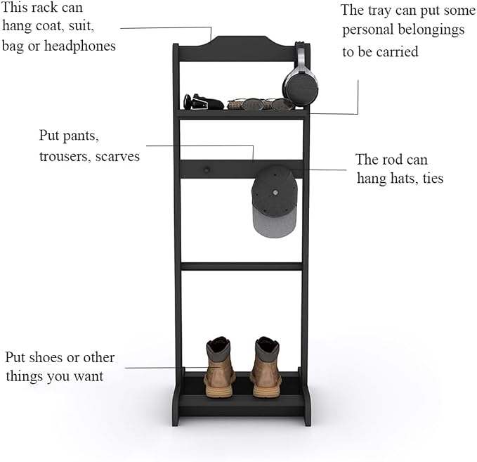 Black with Tray