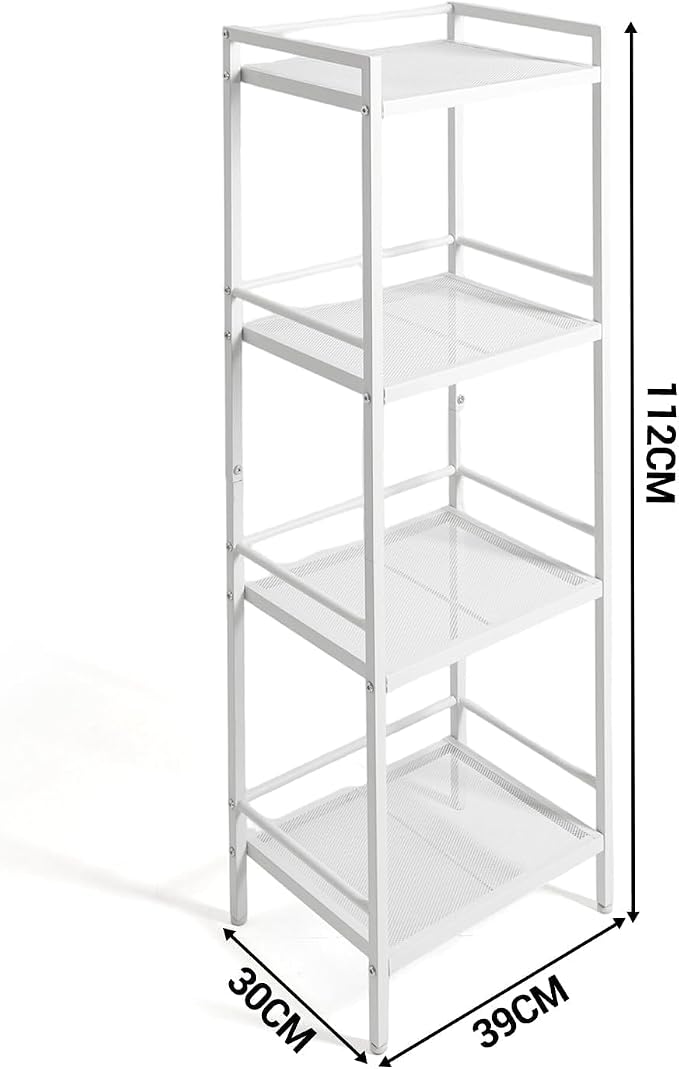 4 Tier White