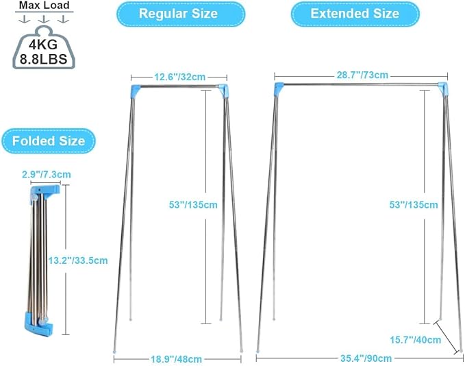 Blue+3 Foldable Hangers
