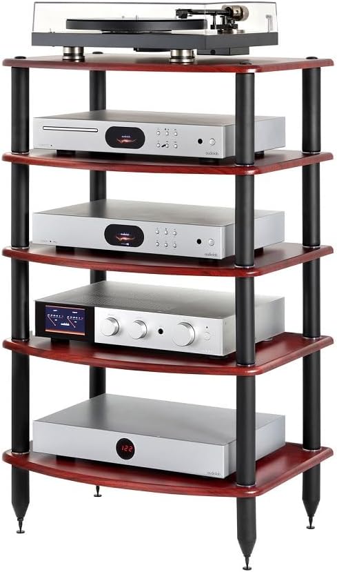 5 Shelf Rosenut Red