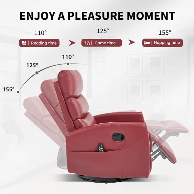 Red + Metal & Wood + Fiber Foam and Polyester Fiber Pad