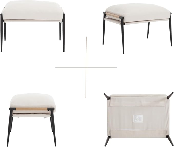 Beige Single Ottoman