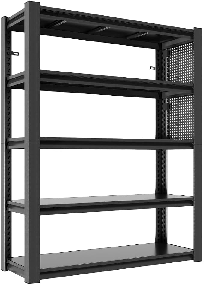 78h*47w*18d+ 5 Tier + Pegboard