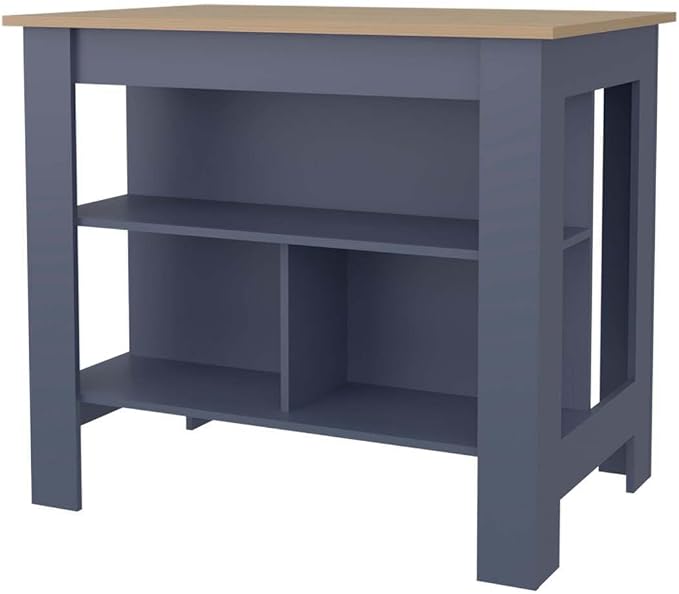 Blue and Natural Oak