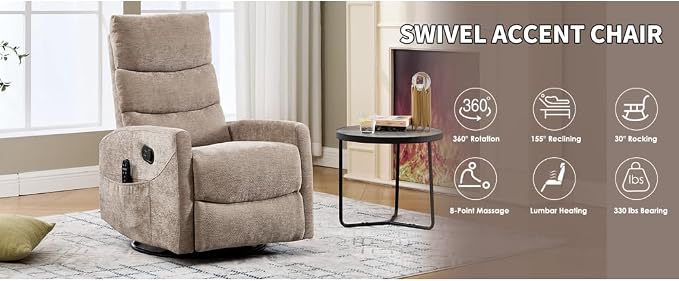 Khaki + Metal & Wood + Fiber Foam and Polyester Fiber Pad