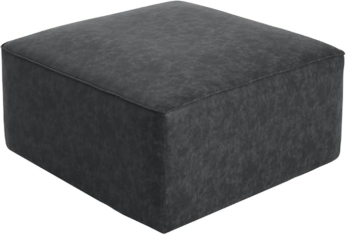 Black + Faux Leather + Foam + Plywood