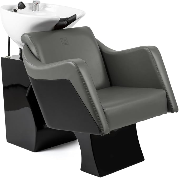 Gray Chair with White Bowl