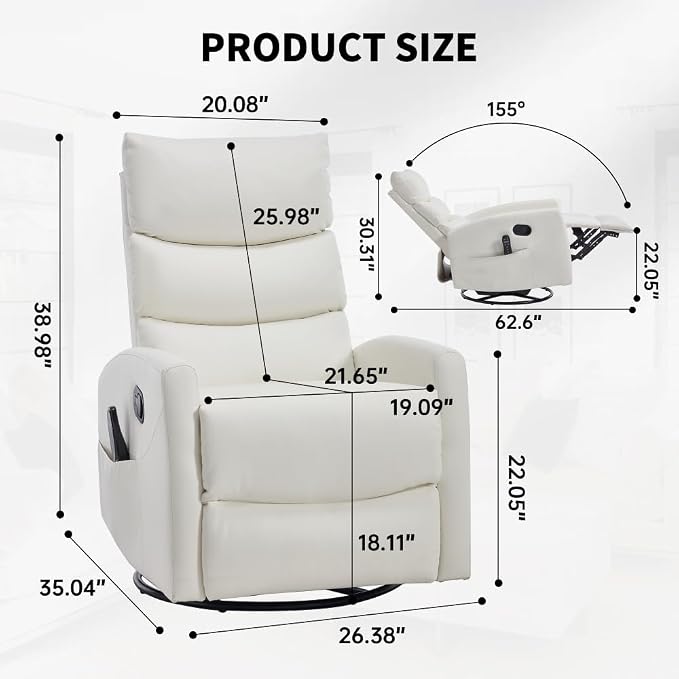 White + Metal & Wood + Fiber Foam and Polyester Fiber Pad