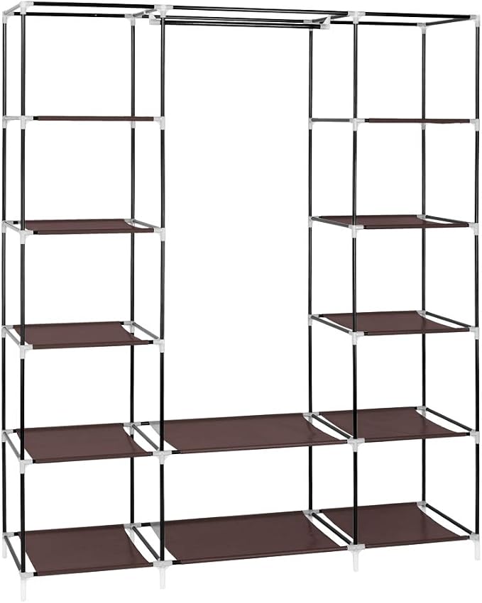 150x45x175cm, Dark Brown-h