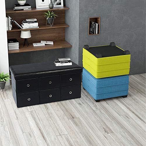 Black Ottoman Bench B