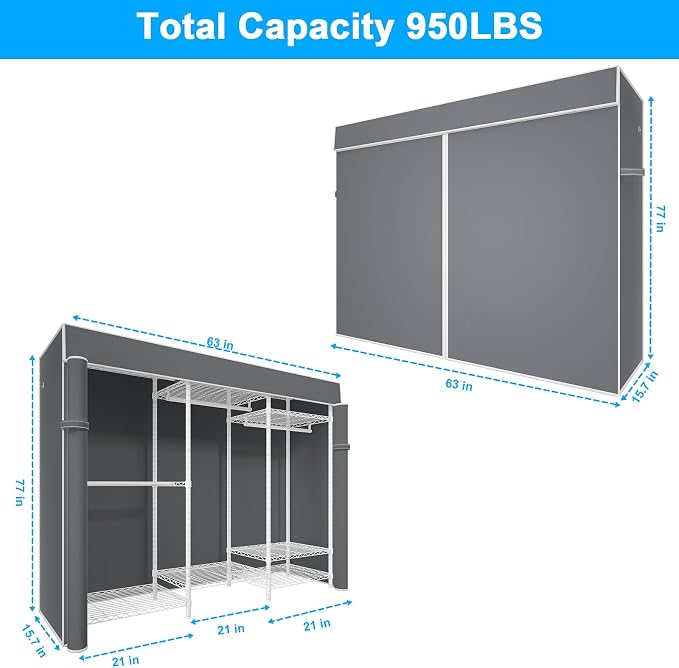 White Rack with Grey Cover
