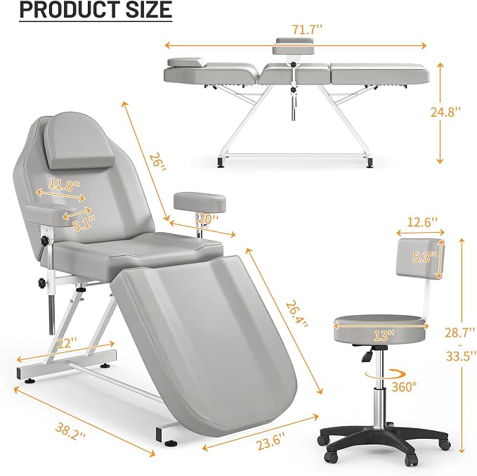 Gray Tattoo Chair 67