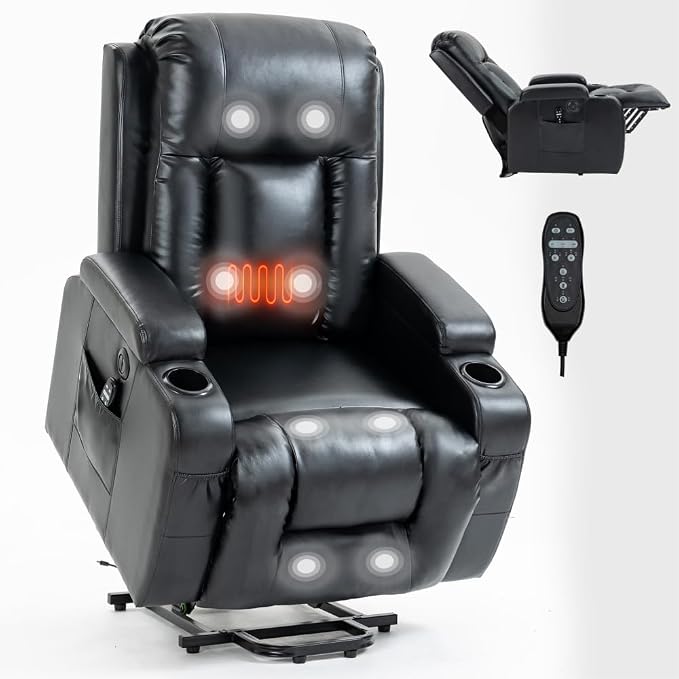 Black + Metal & Wood + Fiber Foam and Polyester Fiber Pad