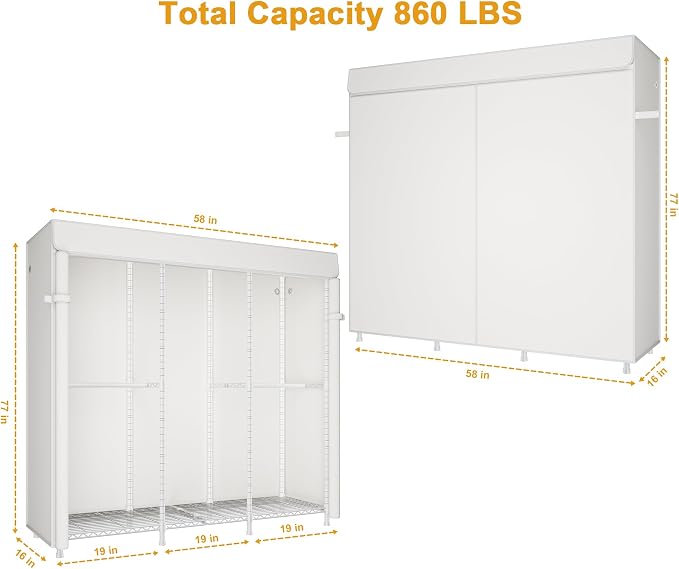 White Rack With White Cover