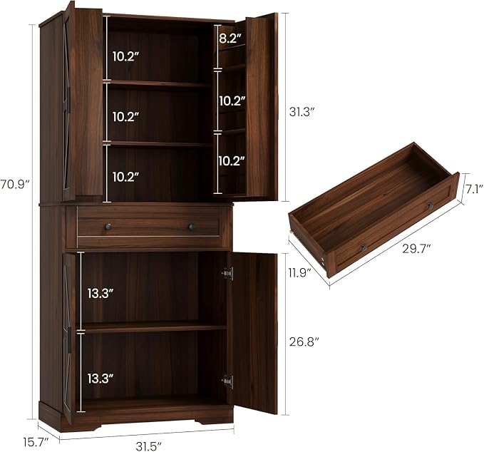 4 Doors-walnut