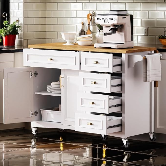 5 Drawers-white