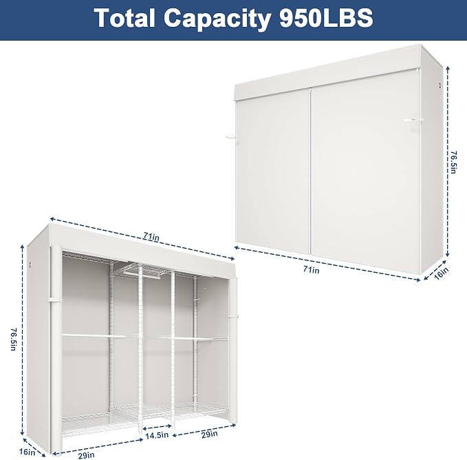 White Rack With White Cover