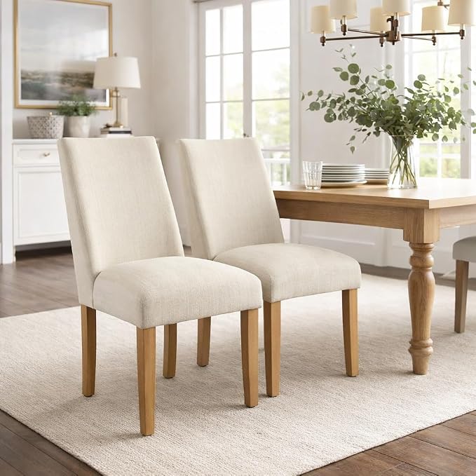 Stain Resistant Textured Linen Cream (Single Pack)