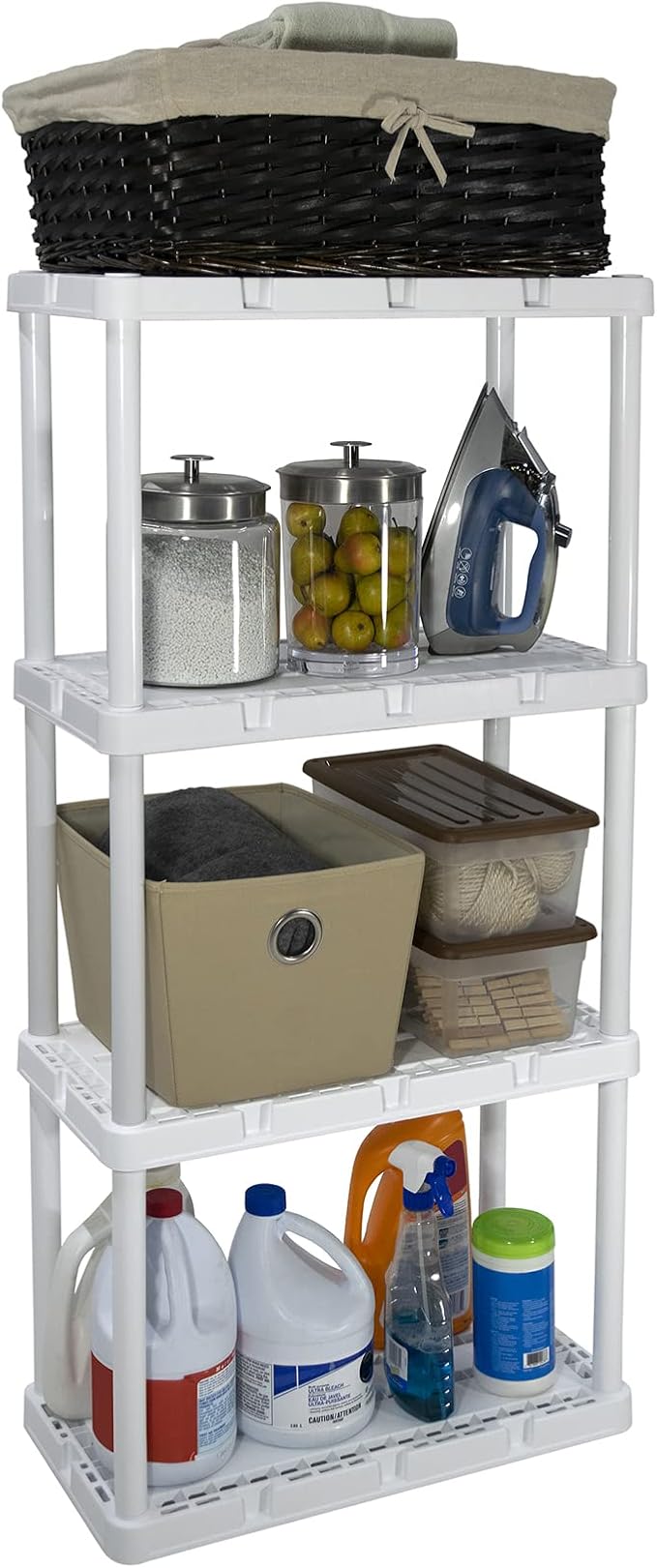 4 Shelf - White