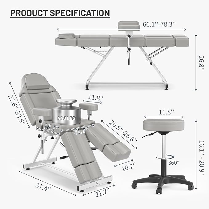 Grey Tattoo Chair 034