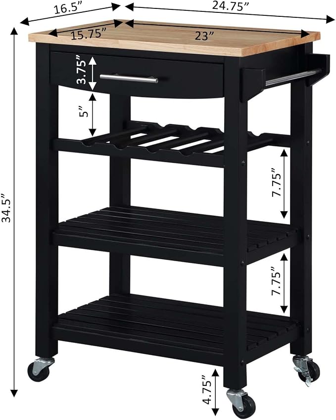 Black/Butcher Block