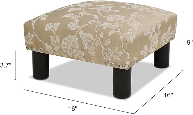 Champagne Beige Floral Jacquard