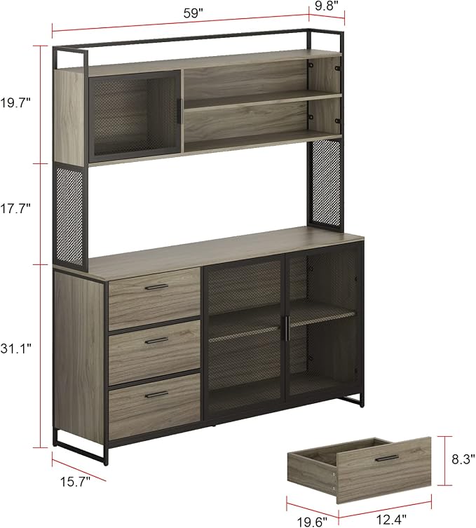 Rustic With 3 Drawers