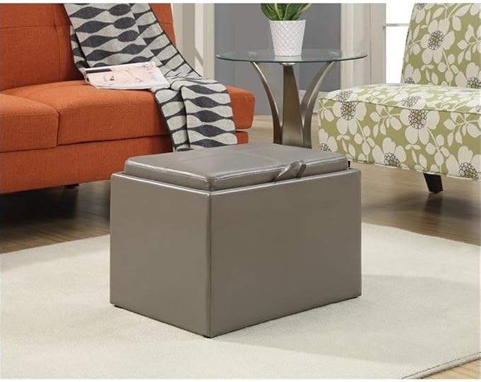 Gray Faux Leather