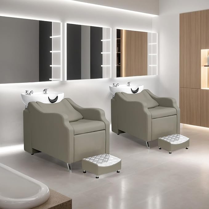 Gray With White Sink