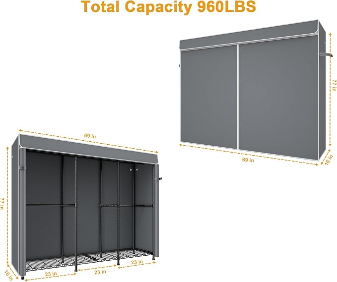 Black Rack With Grey Cover