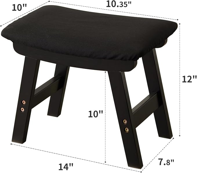 Black Stool Legs - Black Surface