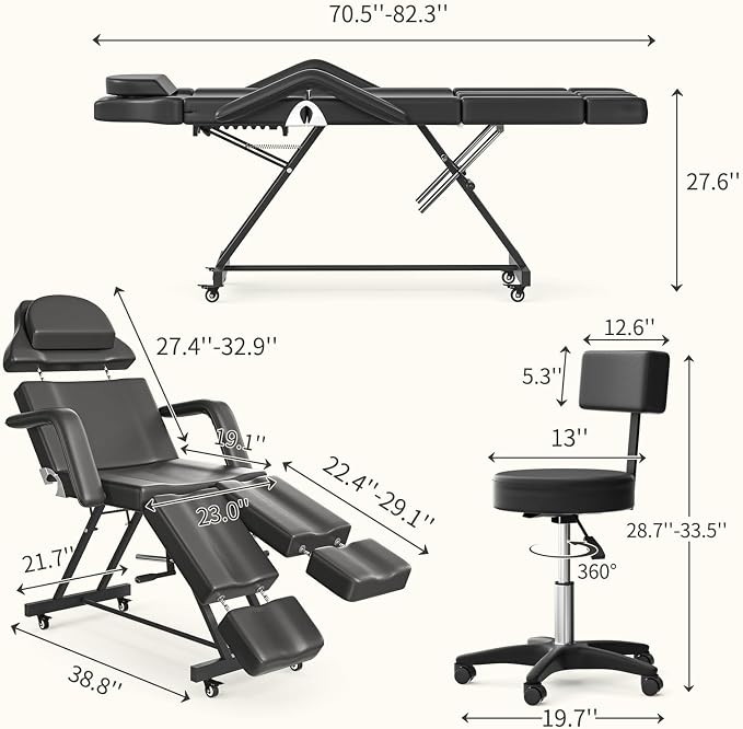 Bk-basic Armrest&stool&wheel