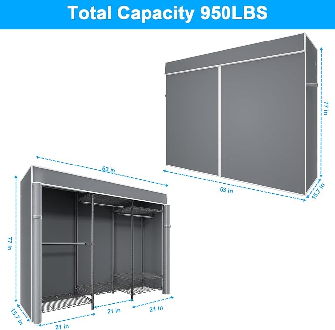 Black Rack with Grey Cover