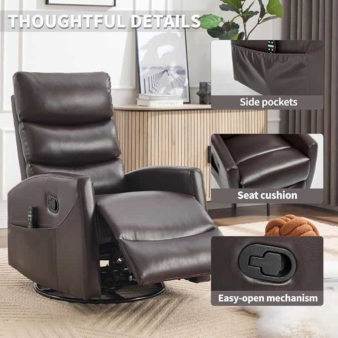 Brown + Metal & Wood + Fiber Foam and Polyester Fiber Pad