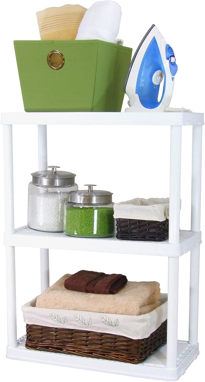 3 Shelf - White