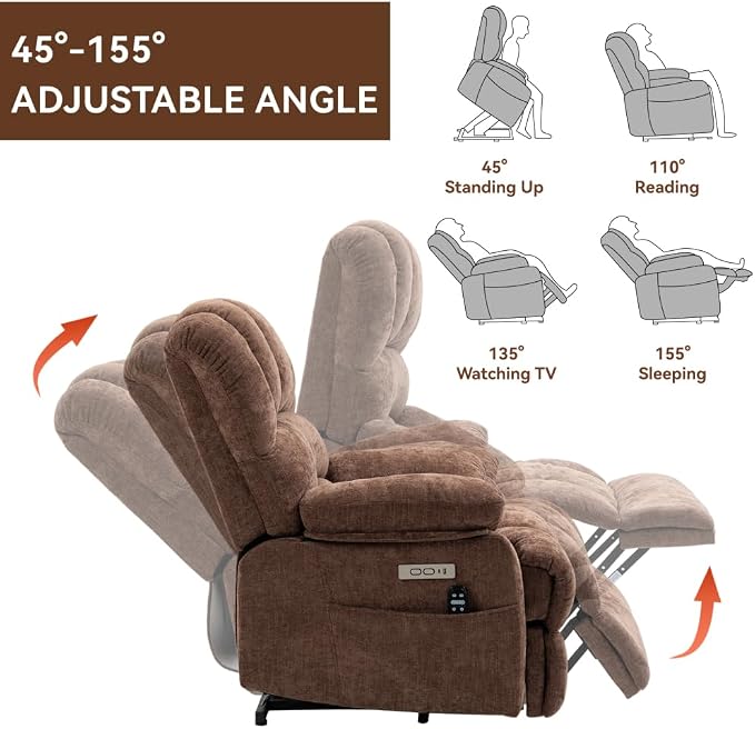 Brown + Chenille + Fiber Foam and Polyester Fiber Pad