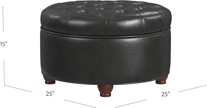 Black Faux Leather