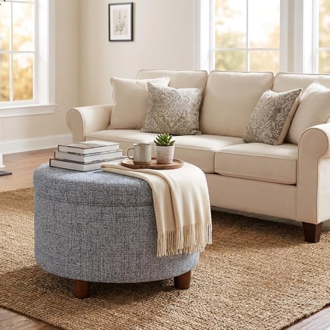 Blue Gray Woven Fabric