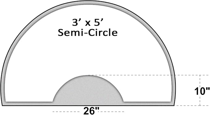 Taupe Semi-circle
