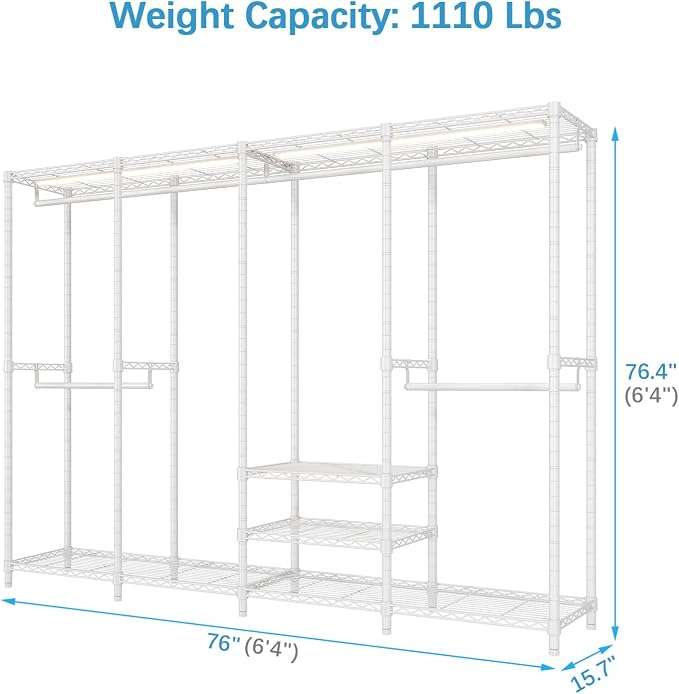 White Rack with Warm White Light