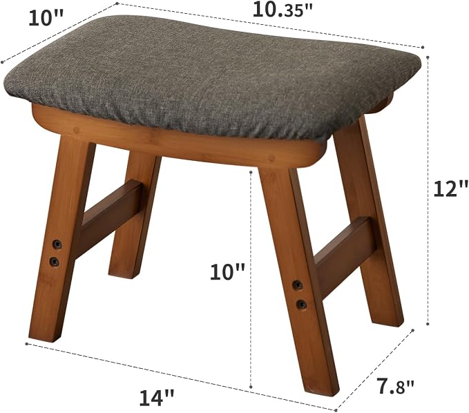 Brown Stool Legs - Gray Surface