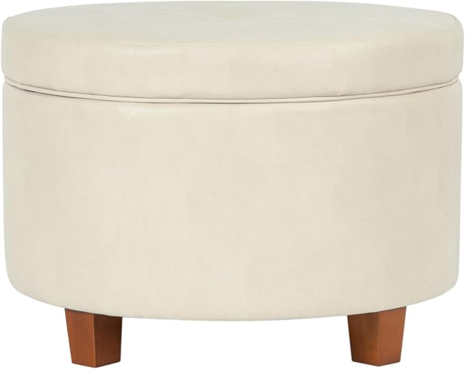 Cream Faux Leather