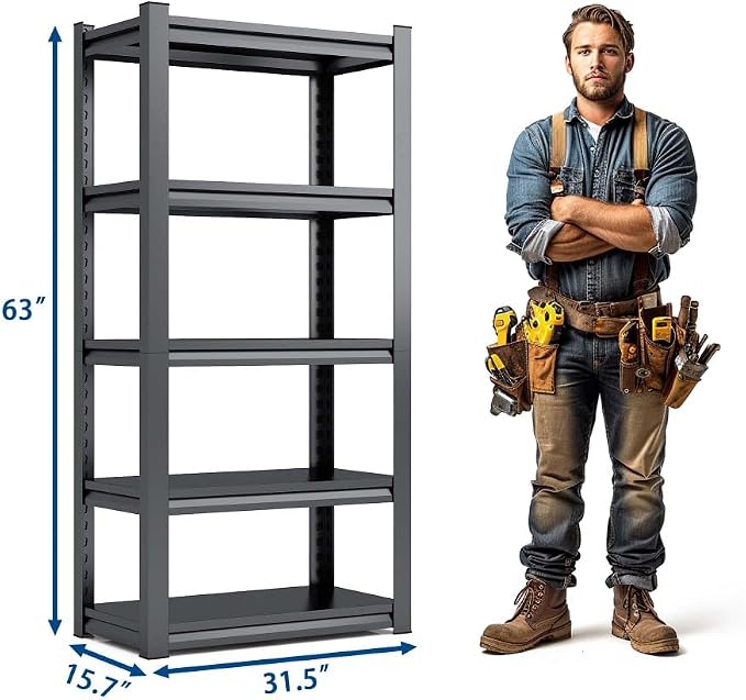 63h*31.5w*15.7d+ 5 Tier