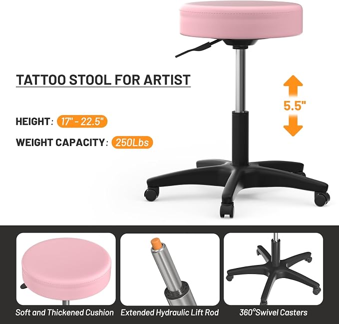 Pink Tattoo Chair 30