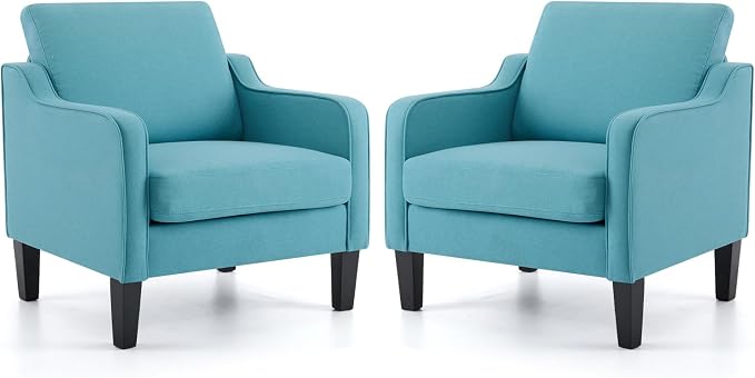 Teal Blue Linen