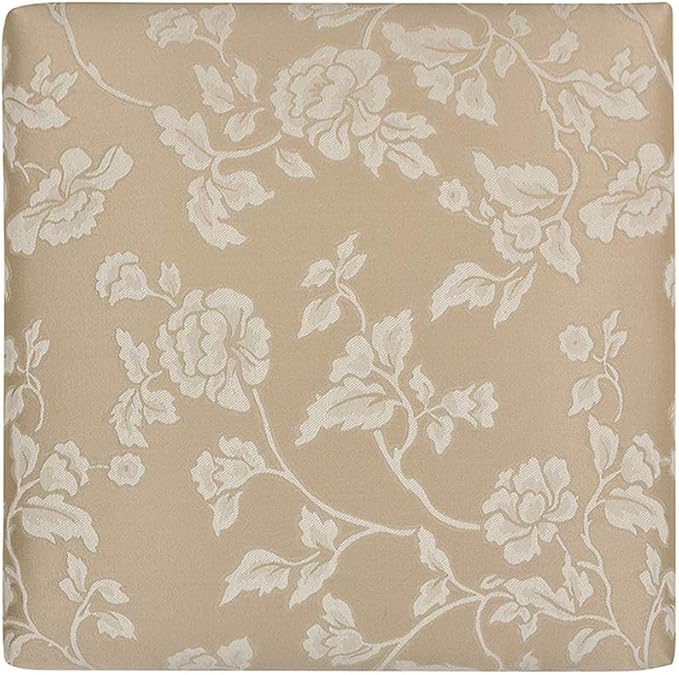 Champagne Beige Floral Jacquard